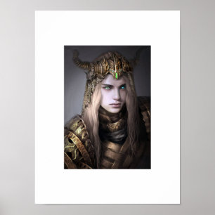 Poster Fantasy Art, Mulher Guerreira
