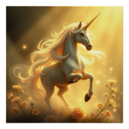 Pôster Fantasy Art Unicorn