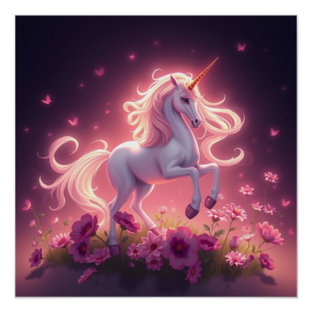 Pôster Fantasy Art Unicorn (Frente)
