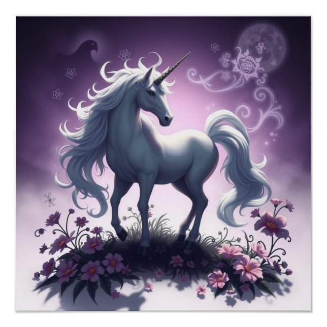 Pôster Fantasy Art Unicorn (Frente)