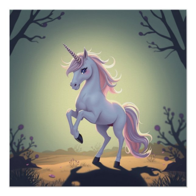Pôster Fantasy Art Unicorn (Frente)