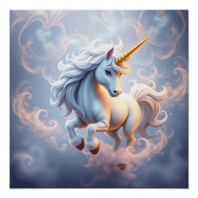 Pôster Fantasy Art Unicorn (Frente)