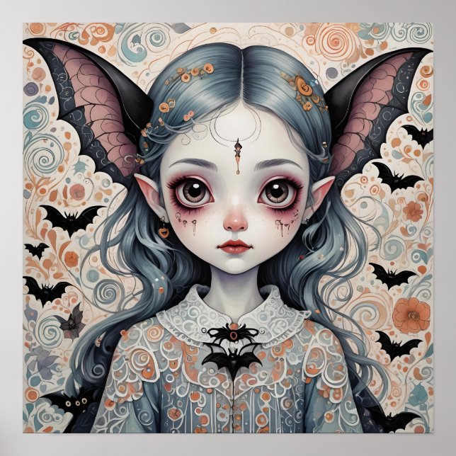 Poster Fantasy Bat Girl (Frente)