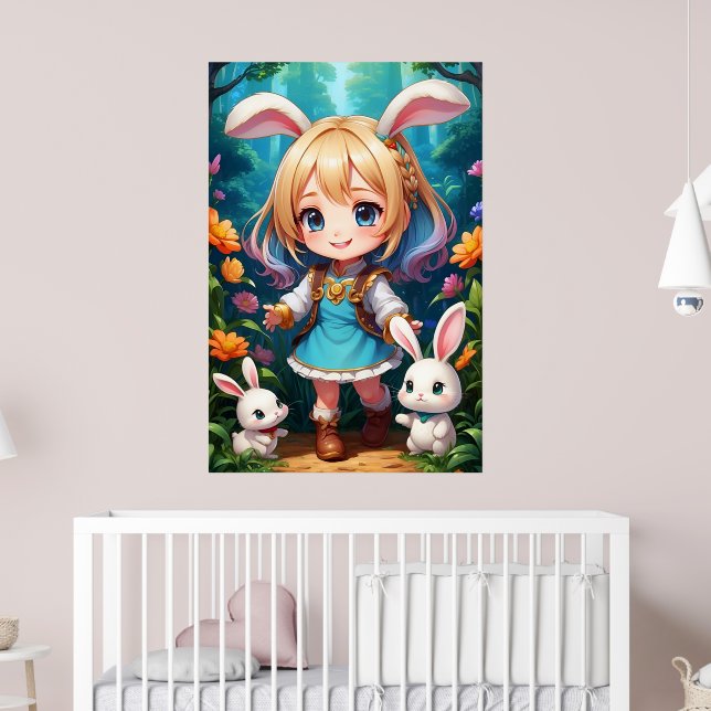 Poster Fantasy Belo Coelho Bonito (Berçário 2)