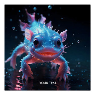 Pôster Fantasy Blue Smilotl