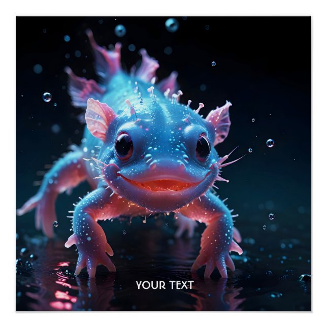 Pôster Fantasy Blue Smilotl (Frente)