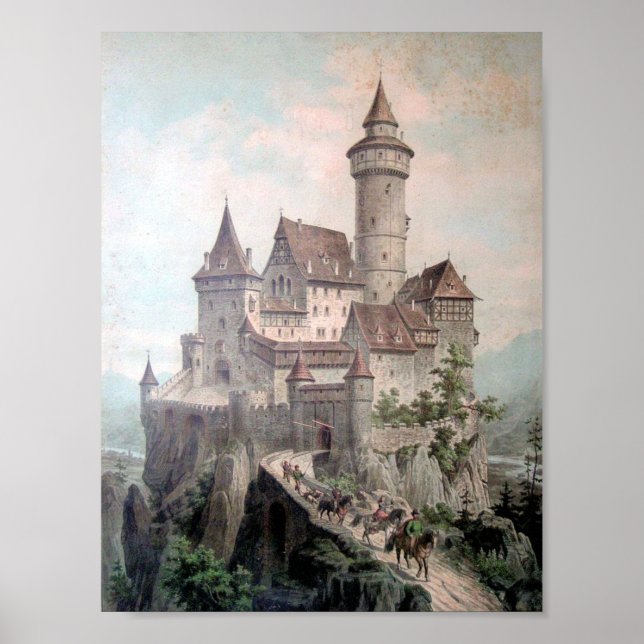 Pôster Fantasy Castle (Frente)