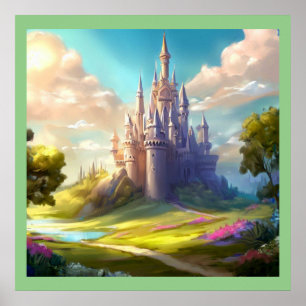 Poster Fantasy Castle Happy Landscape 2