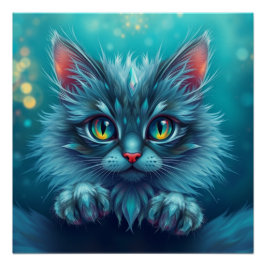 Pôster Fantasy Cat