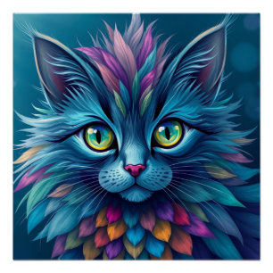 Pôster Fantasy Cat