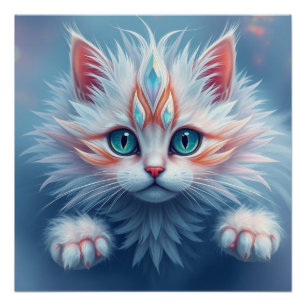 Pôster Fantasy Cat