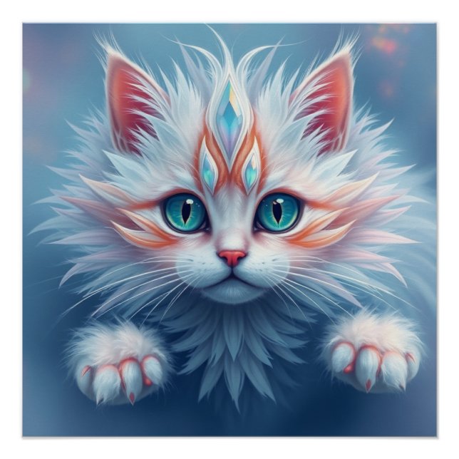 Pôster Fantasy Cat (Frente)
