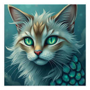 Pôster Fantasy Cat