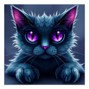 Pôster Fantasy Cat