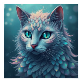 Pôster Fantasy Cat