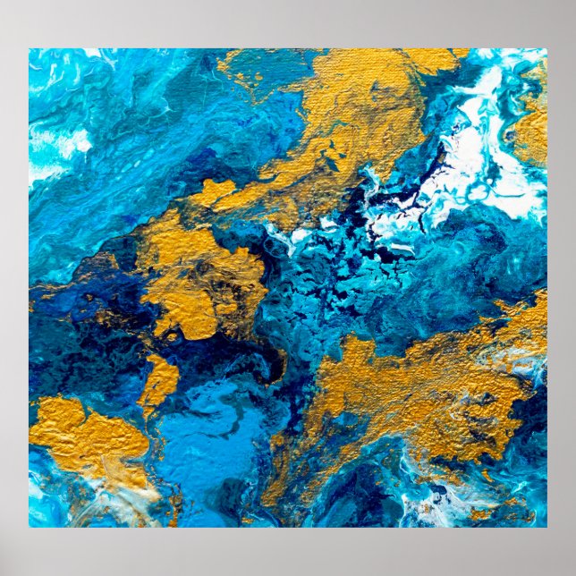 Poster Fantasy Colors: fundo de Abstrato artístico. (Frente)