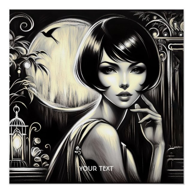 Pôster Fantasy Cuja Menina Negra (Frente)