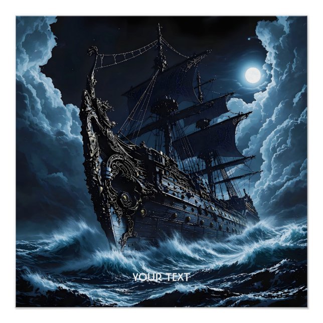 Pôster Fantasy Cute Corsair Ghost Navio (Frente)