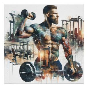 Pôster Fantasy Cute Gym Athlett Weight
