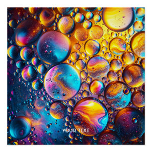 Pôster Fantasy Cute Oil Droplets Water