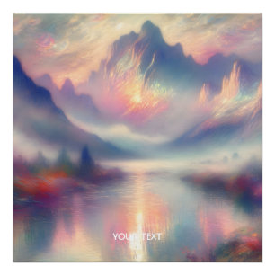 Pôster Fantasy Cute Pastel Pearl Watercolor