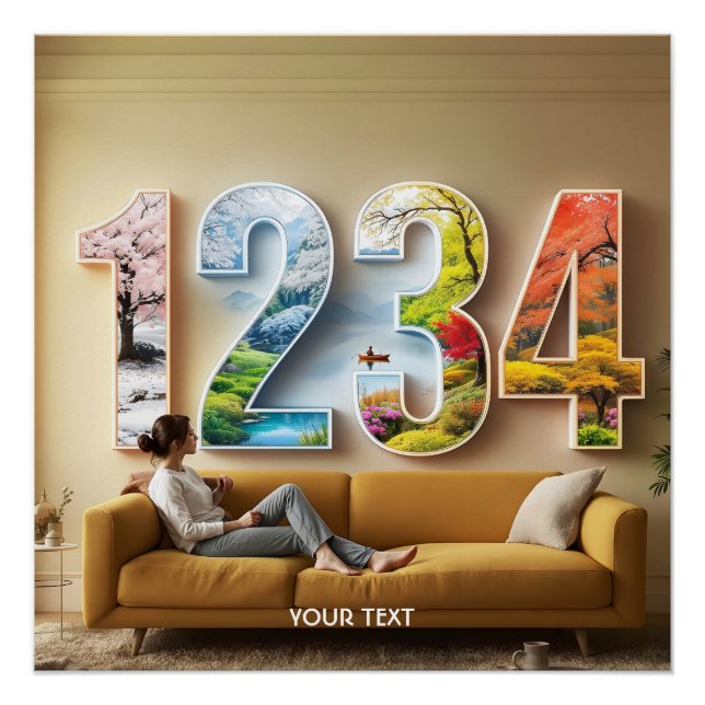 Pôster Fantasy Cute Season Four Numbers (Frente)