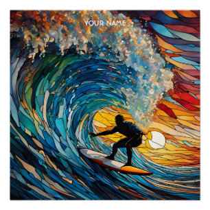 Pôster Fantasy Cute STítulo Surfer