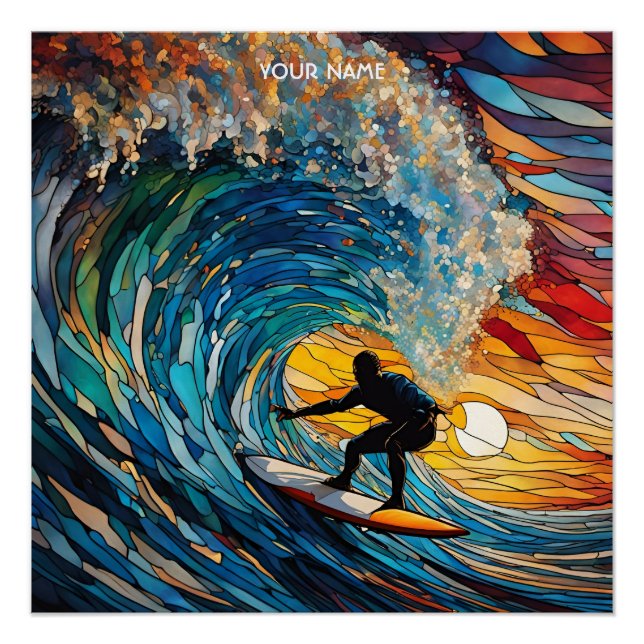 Pôster Fantasy Cute STítulo Surfer (Frente)