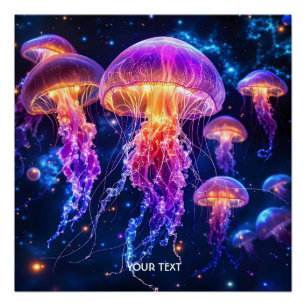Pôster Fantasy Cute Vibrant Underwater World
