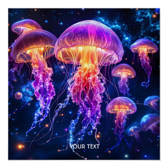 Pôster Fantasy Cute Vibrant Underwater World (Frente)