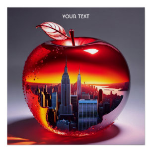 Pôster Fantasy Cute Vivid NYC em Apple
