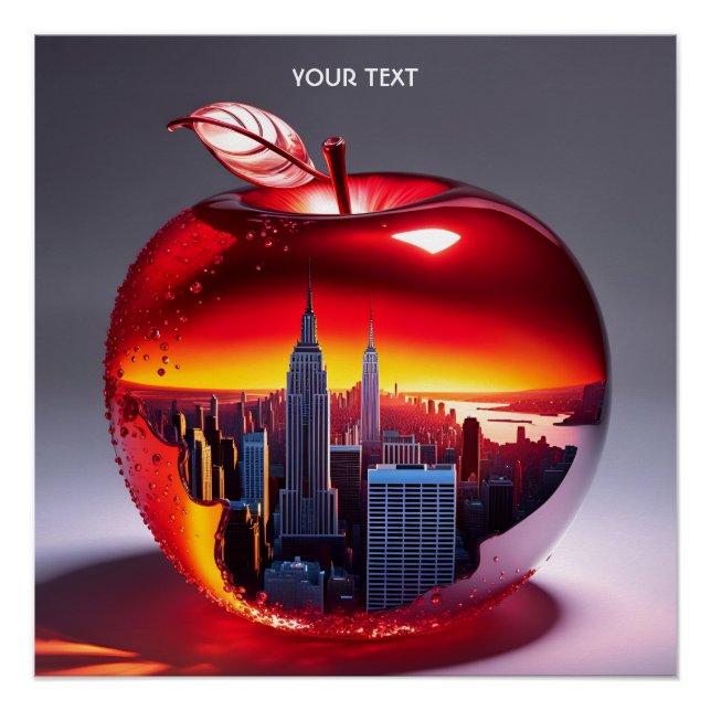 Pôster Fantasy Cute Vivid NYC em Apple (Frente)