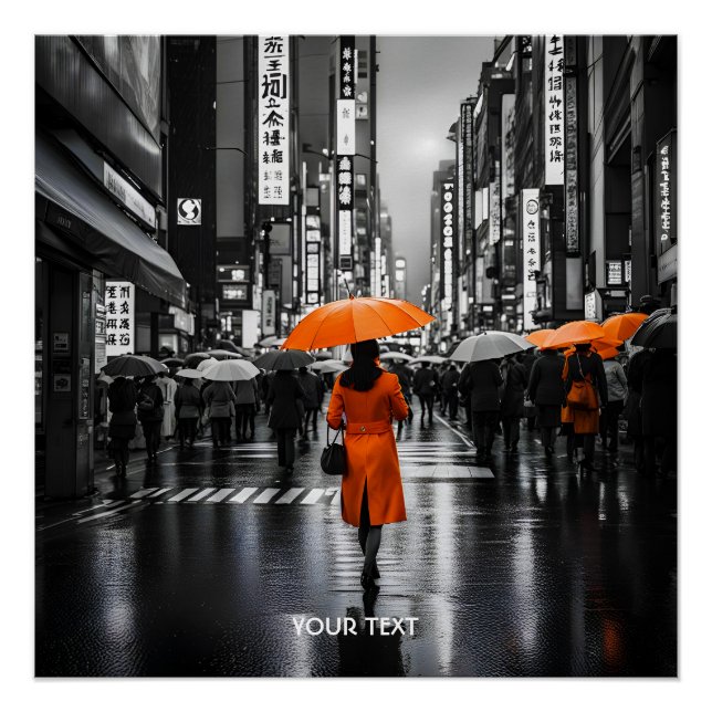 Pôster Fantasy Cute Vivid Orange Casaco Tokyo (Frente)