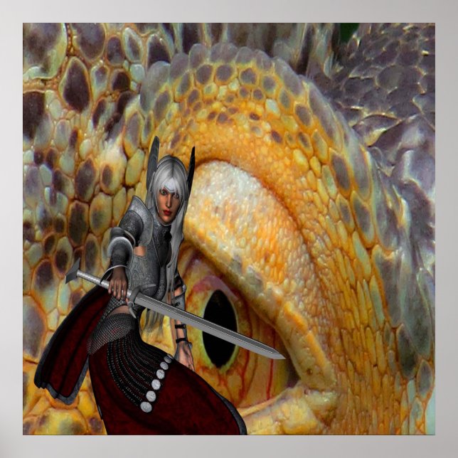 Poster Fantasy Dragon Folk Tale (Frente)