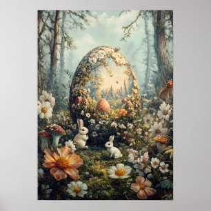 Poster Fantasy Easter Egin Forest Wall Art