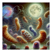 Fantasy EMF Parasites Party on Full Moon Art