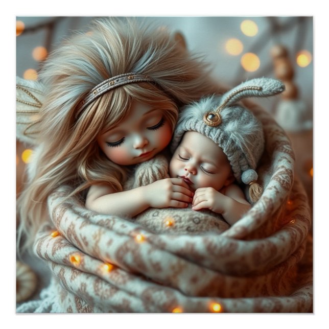 Pôster Fantasy Fairy Made Baby Art (Frente)