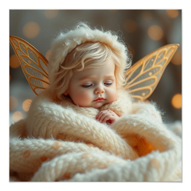 Pôster Fantasy Fairy Made Baby Art (Frente)