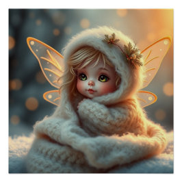Pôster Fantasy Fairy Made Baby Art