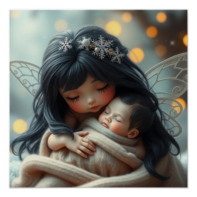 Pôster Fantasy Fairy Made Baby Art (Frente)
