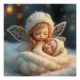 Pôster Fantasy Fairy Made Baby Art