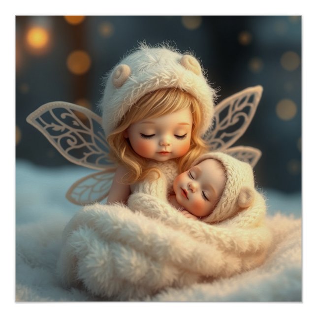 Pôster Fantasy Fairy Made Baby Art (Frente)