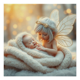 Pôster Fantasy Fairy Made Baby Art