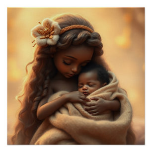 Pôster Fantasy Fairy Made Baby Art