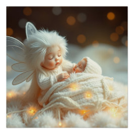 Pôster Fantasy Fairy Made Baby Art