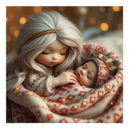 Pôster Fantasy Fairy Made Baby Art