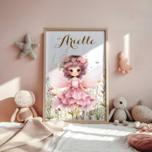Fantasy Fairy Wildflower Pastel