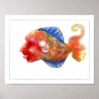 Pôster Fantasy Fish Poster: Tripper