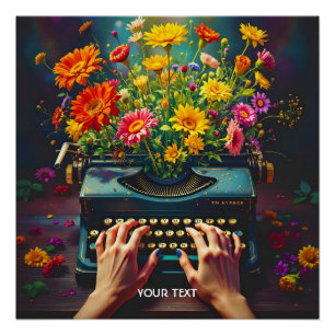 Pôster Fantasy - Flores de Máquina de Máquina