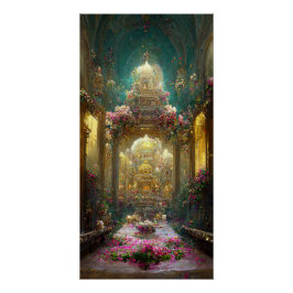 Pôster Fantasy Flowers Church - Poster